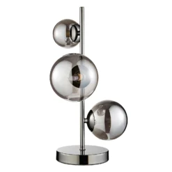 Orb II 3 Light Table Lamp - Black Chrome Smoke -Homebase Sales Store 13208307 1974896912977685