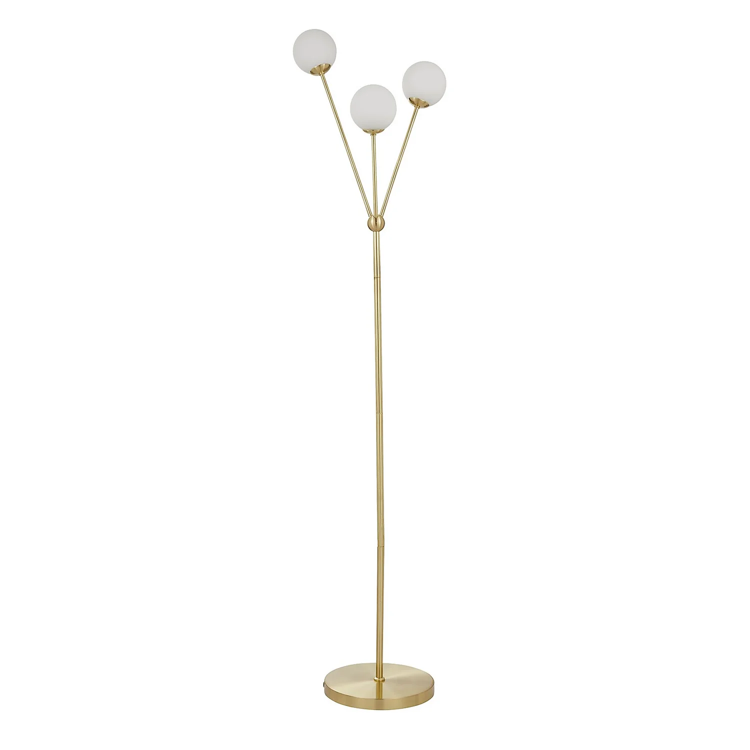 Orb 3 Light Floor Lamp - Brass & Opal Orb 3 Light Floor Lamp - Brass & Opal -Homebase Sales Store 13208308 5914896912993144