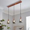Decan 3 Light Diner Pendant - Smoke & Copper 1 Decan 3 Light Diner Pendant - Smoke & Copper -Homebase Sales Store 13208313 2004896913172751
