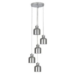 Jinx 5 Light Cluster Pendant - Smoked Glass -Homebase Sales Store 13208314 2124896913162635
