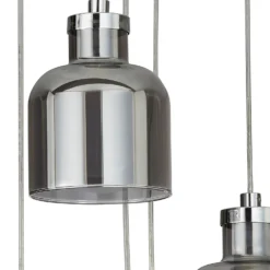 Jinx 5 Light Cluster Pendant - Smoked Glass -Homebase Sales Store 13208314 9464896913199988