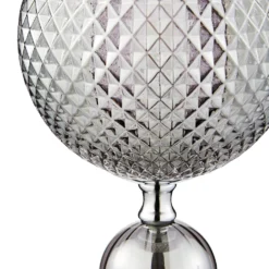 Safi Glass Table Lamp - Chrome Smoke 5 Safi Glass Table Lamp - Chrome Smoke -Homebase Sales Store 13208315 1104896913061442