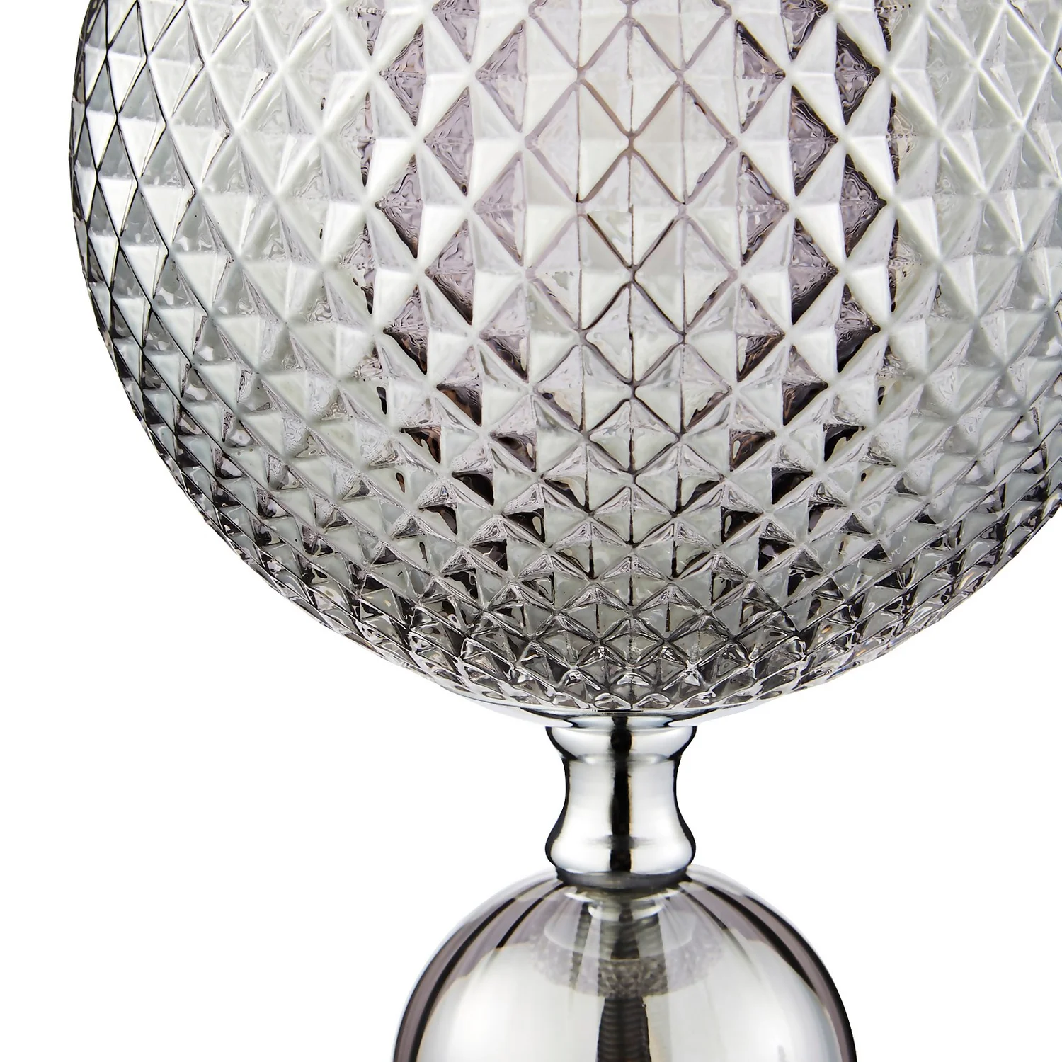 Safi Glass Table Lamp - Chrome Smoke Safi Glass Table Lamp - Chrome Smoke -Homebase Sales Store 13208315 1104896913061442