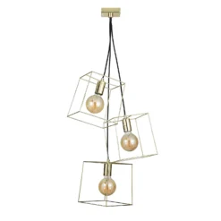 Edge 3 Light Cluster Pendant - Polished Brass 4 Edge 3 Light Cluster Pendant - Polished Brass -Homebase Sales Store 13208317 1164896913210392