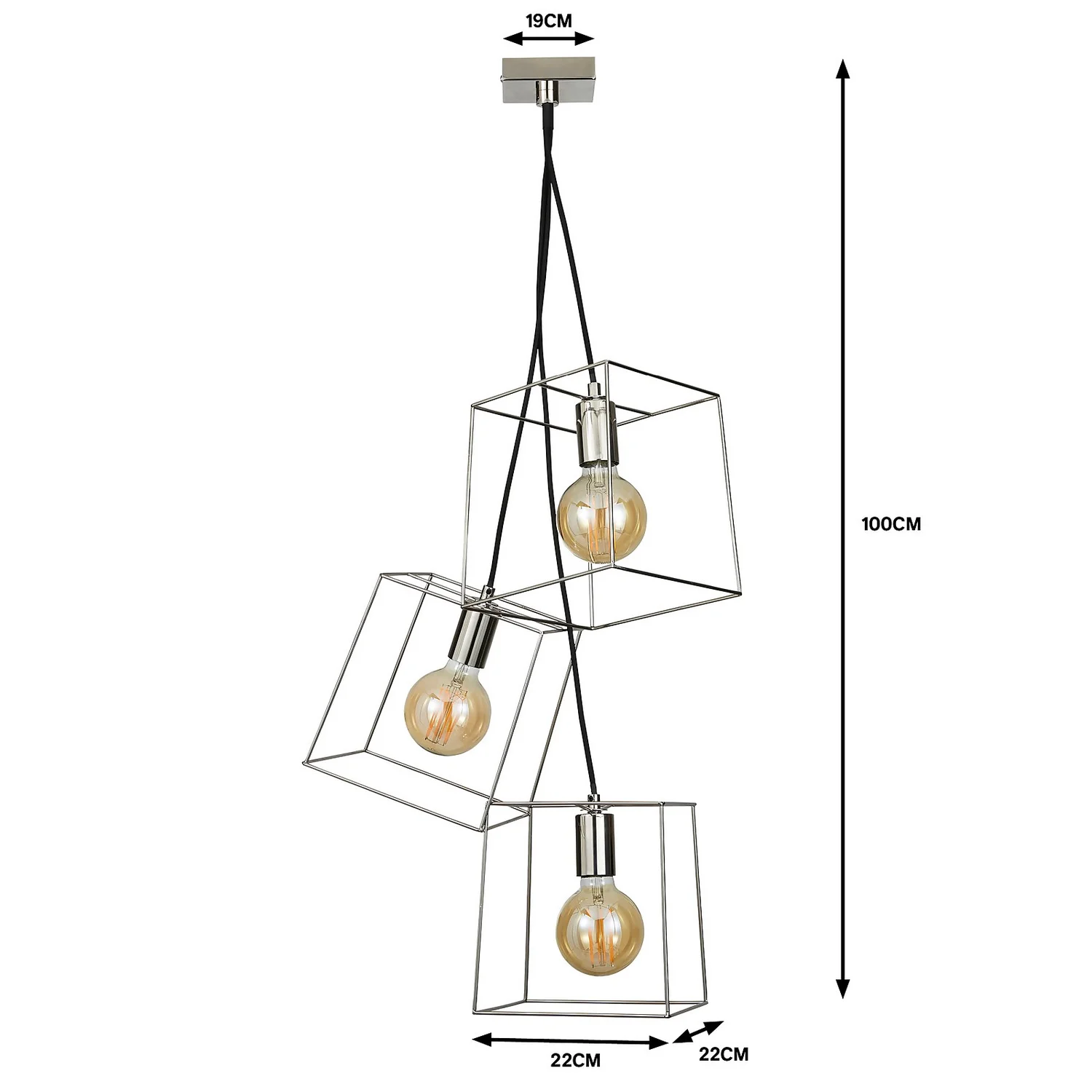 Edge 3 Light Cluster Pendant - Polished Brass Edge 3 Light Cluster Pendant - Polished Brass -Homebase Sales Store 13208317 1464909895221203