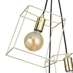 Edge 3 Light Cluster Pendant - Polished Brass 5 Edge 3 Light Cluster Pendant - Polished Brass -Homebase Sales Store 13208317 1774896913248390