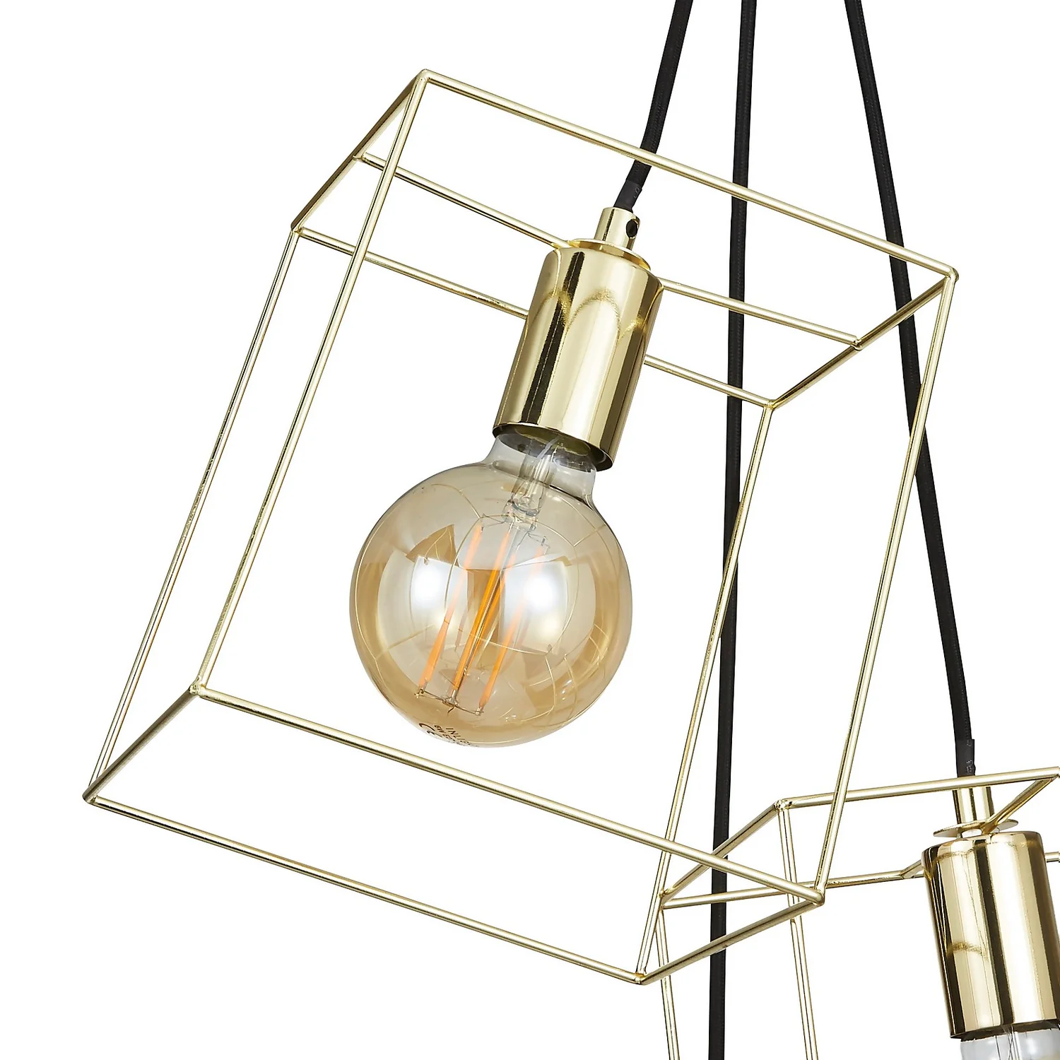 Edge 3 Light Cluster Pendant - Polished Brass Edge 3 Light Cluster Pendant - Polished Brass -Homebase Sales Store 13208317 1774896913248390