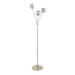 Orb 3 Light Floor Lamp - Nickel Smoke -Homebase Sales Store 13208323 7914896913520220