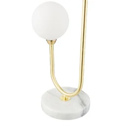 House Beautiful Delta Marble Table Lamp - Brass & Opal -Homebase Sales Store 13208324 2024927260625350