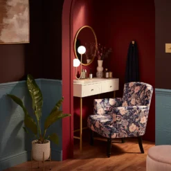 House Beautiful Delta Marble Table Lamp - Brass & Opal -Homebase Sales Store 13208324 3164927260554682