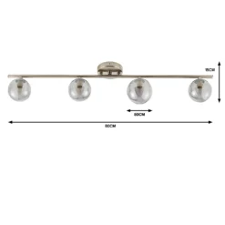Orb 4 Lamp Spotlight Bar - Nickel Smoke -Homebase Sales Store 13208325 5554909895384841