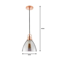 Decan Pendant - Smoke & Copper -Homebase Sales Store 13208327 2114909895281221