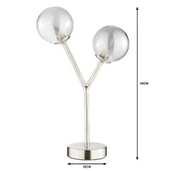 Orb 2 Light Table Lamp - Nickel Smoke -Homebase Sales Store 13208328 1794909895331888