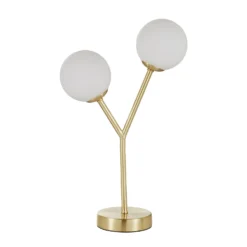 Orb 2 Light Table Lamp - Brass & Opal -Homebase Sales Store 13208335 3214896913551828