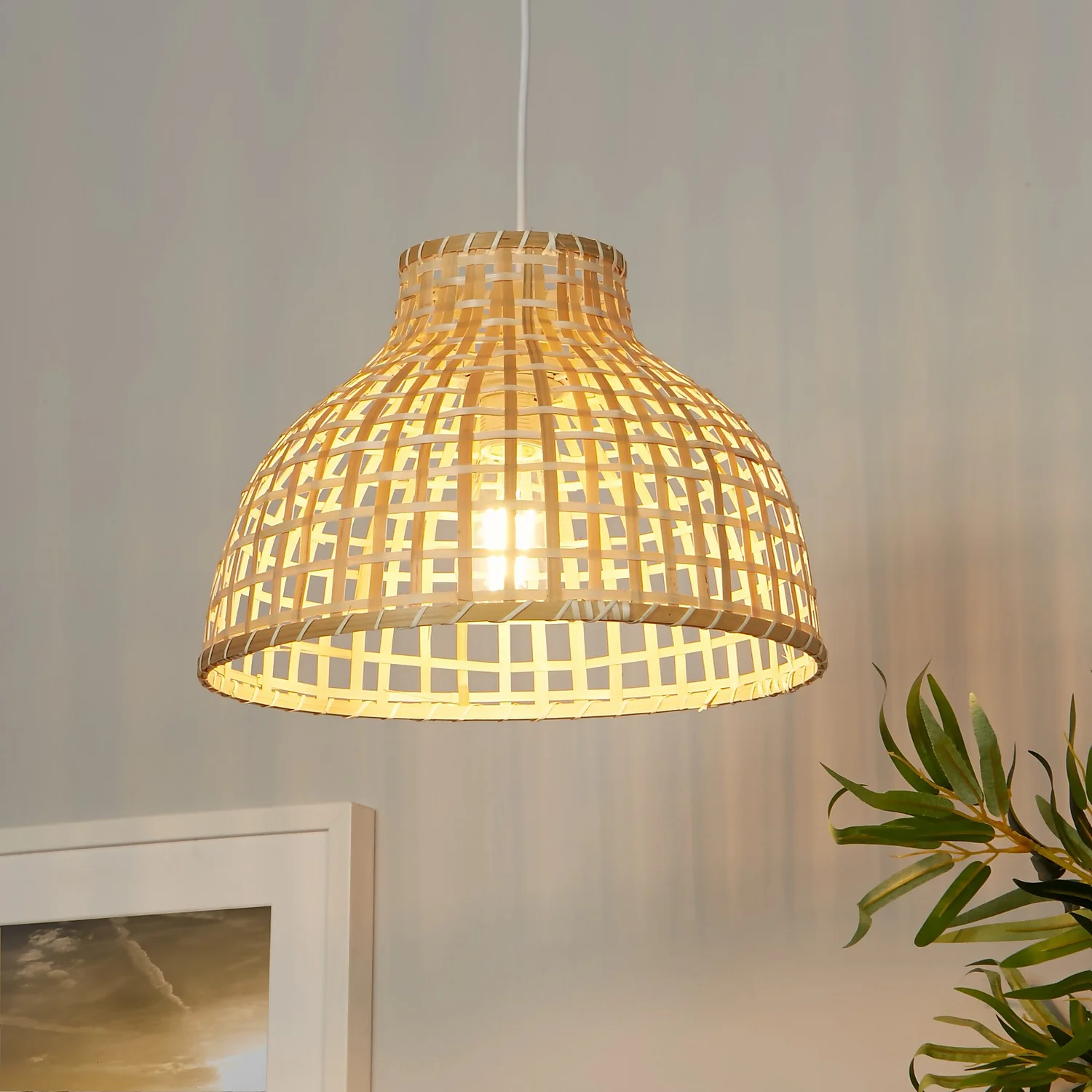 Belle Bamboo Woven Light Shade - Medium Belle Bamboo Woven Light Shade - Medium -Homebase Sales Store 13222273 3785042044241760