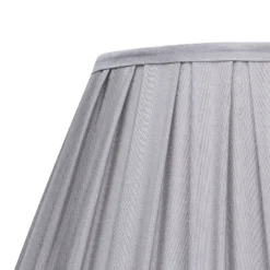 Raye Dove Pleated Taper Silk Shade - 40cm -Homebase Sales Store 13222466 1464946175834741