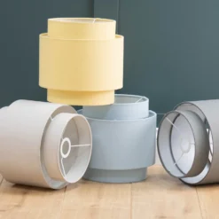 Finn Tier Drum Putty Linen Shade - 25cm -Homebase Sales Store 13222467 1564944148516926