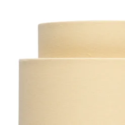 Finn Tier Drum Lemon Linen Shade - 25cm -Homebase Sales Store 13222470 3024901095709655