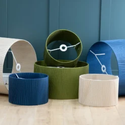 Raye Champagne Drum Pleated Silk Shade - 45cm -Homebase Sales Store 13222471 1704944148371009