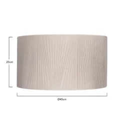 Raye Champagne Drum Pleated Silk Shade - 45cm -Homebase Sales Store 13222471 6184901095706883