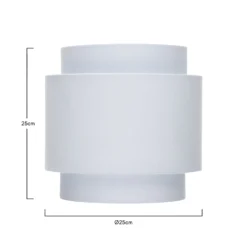 Finn Tier Drum Sky Blue Linen Shade - 25cm -Homebase Sales Store 13222480 2004901095938066