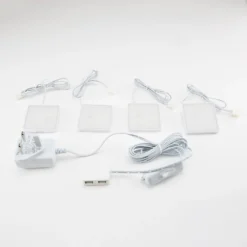 Set Of 4 LED Square Puck Lights -Homebase Sales Store 13239145 1595007595093920