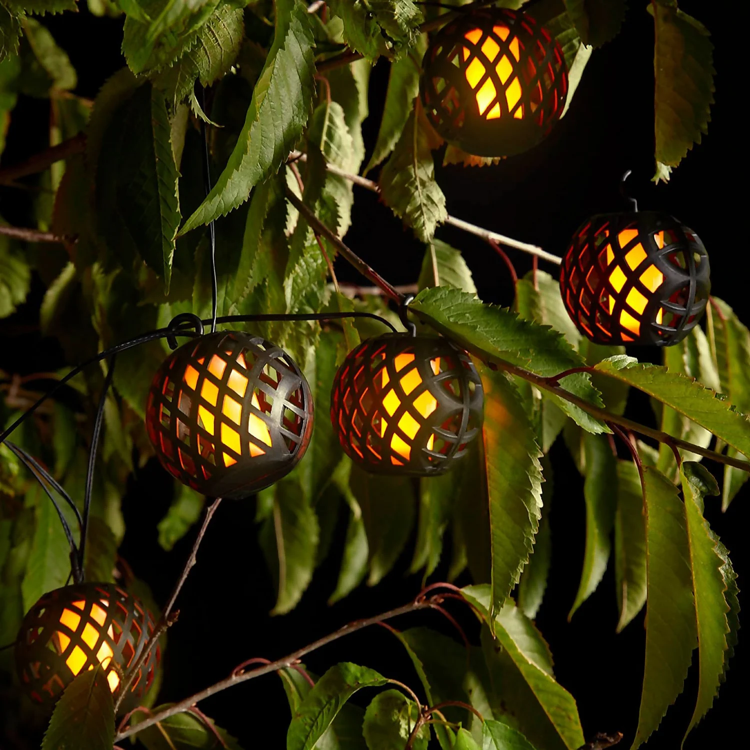 10 Solar Flame String Lights 10 Solar Flame String Lights -Homebase Sales Store 13277432 6175026055572347