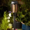 Party Flame Effect Solar Garden Torch - 4 Pack -Homebase Sales Store 13280799 1675042101628214
