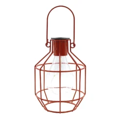 House Beautiful Firefly Solar Powered Caged Lantern -Homebase Sales Store 13280804 4234933436884788