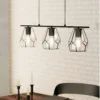 EGLO Mardyke Glass Steel 3L Pendant Light -Homebase Sales Store 13438800 1304910930291193