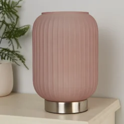 Pearl Frosted Table Lamp - Rose -Homebase Sales Store 13445403 7315042045022156