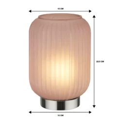 Pearl Frosted Table Lamp - Rose -Homebase Sales Store 13445403 8665042045103297