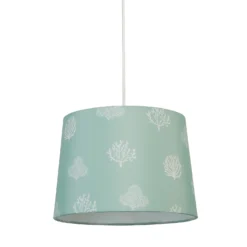 Country Living Salcombe Seaflower Patterned Lamp Shade - Laurel Green -Homebase Sales Store 13445408 6554953139854984