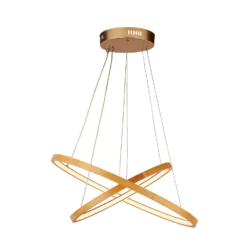 Malibu LED Double Ring Ceiling Pendant Light - Bamboo -Homebase Sales Store 13445411 1305042050470411