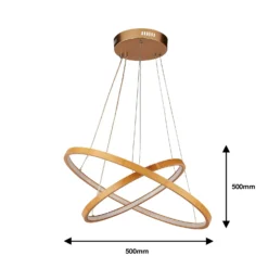 Malibu LED Double Ring Ceiling Pendant Light - Bamboo -Homebase Sales Store 13445411 1785042050608723
