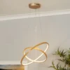 Malibu LED Double Ring Ceiling Pendant Light - Bamboo -Homebase Sales Store 13445411 6255042050381215