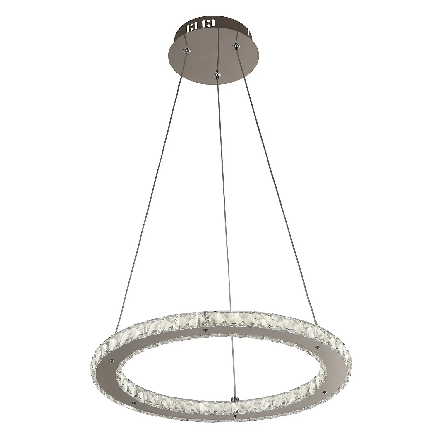 Atlanta LED Single Tier Ceiling Pendant Light - Chrome Atlanta LED Single Tier Ceiling Pendant Light - Chrome -Homebase Sales Store 13445413 1434976242025109