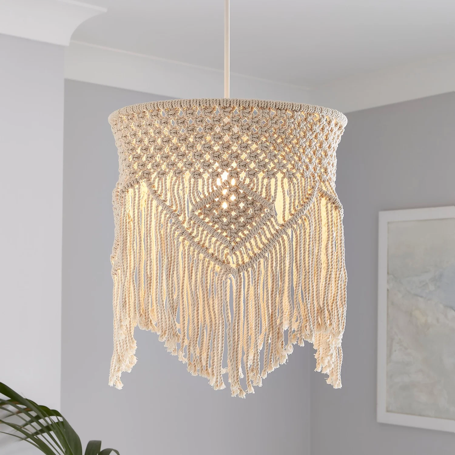 Macrame 35cm Easy Fit Light Shade Macrame 35cm Easy Fit Light Shade -Homebase Sales Store 13453781 1754915323589968