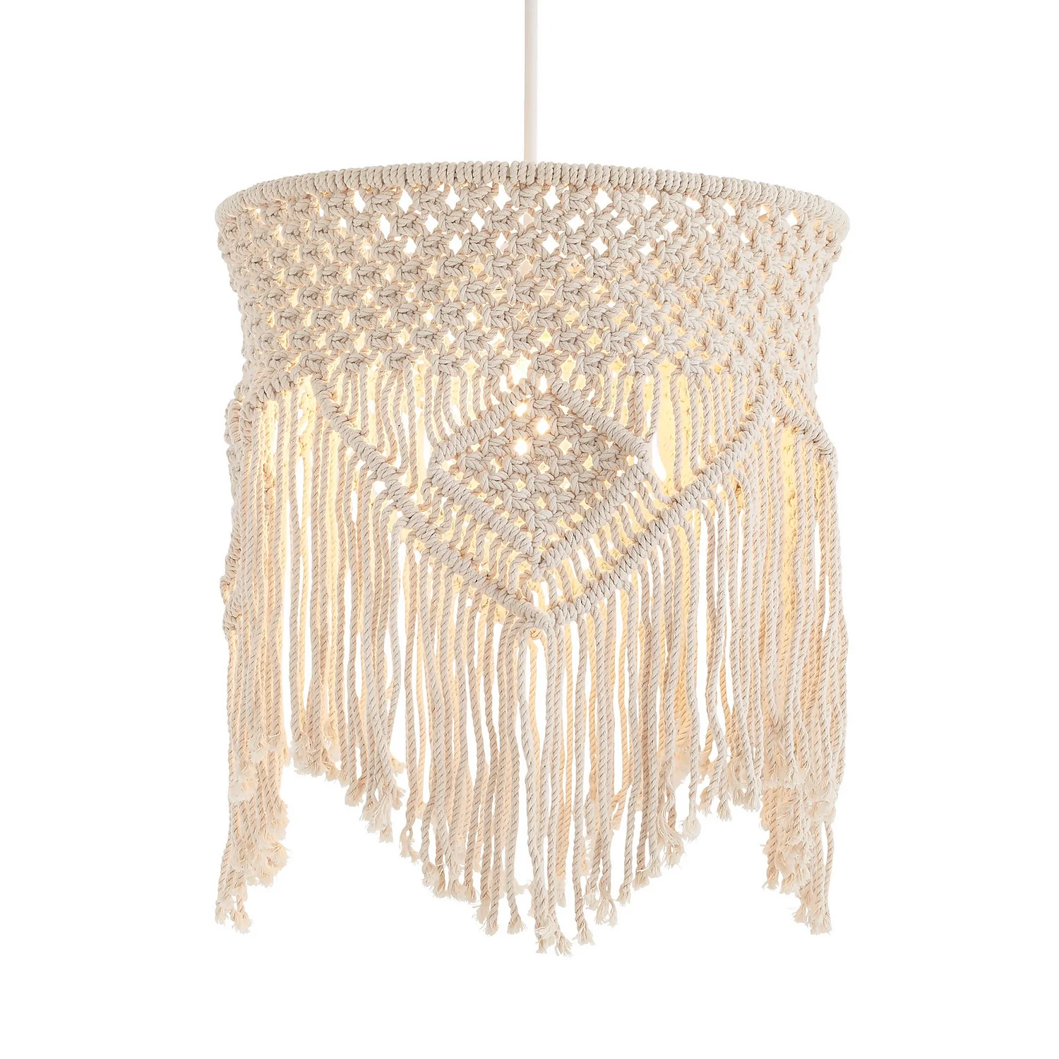 Macrame 35cm Easy Fit Light Shade Macrame 35cm Easy Fit Light Shade -Homebase Sales Store 13453781 8754915323540642