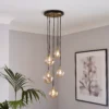 Shoreditch Five Light Cluster Light - Champagne & Brass -Homebase Sales Store 13453783 9074915324069284