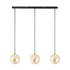 Shoreditch Three Light Diner Bar Light - Champagne & Brass 4 Shoreditch Three Light Diner Bar Light - Champagne & Brass -Homebase Sales Store 13453786 1294915324488342