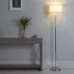 Bellano Floor Lamp - White -Homebase Sales Store 13525818 3065009387472564