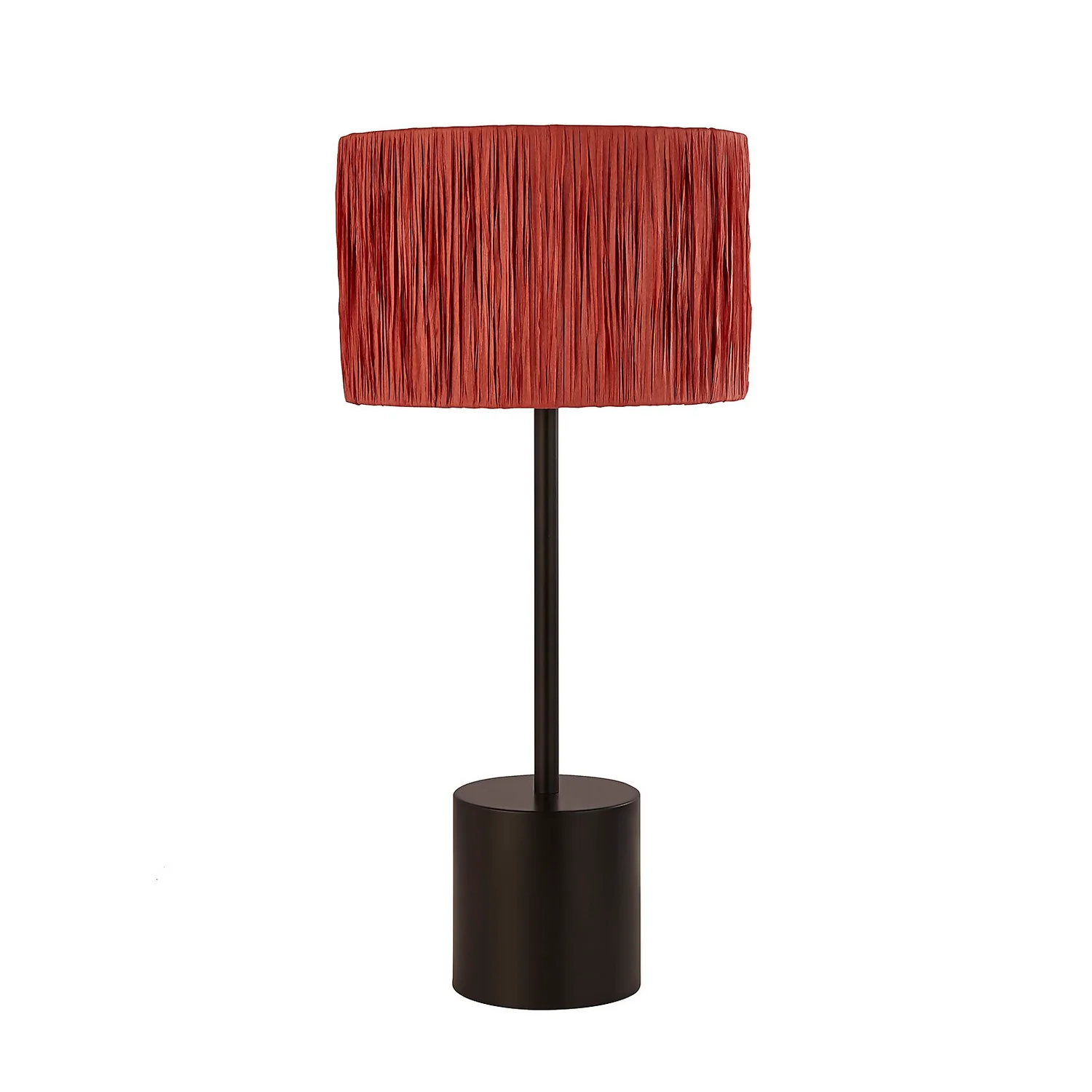 Raffia Table Lamp - Pink & Black Raffia Table Lamp - Pink & Black -Homebase Sales Store 13525822 1674956834921027