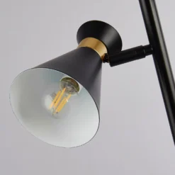 Balham 3 Light Floor Lamp - Black & Brass -Homebase Sales Store 13525828 1995042072957418