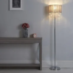 Bellano Floor Lamp - Grey -Homebase Sales Store 13525830 1665009387758848
