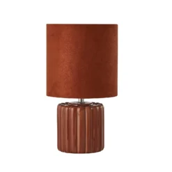 Phoebe Ceramic Table Lamp - Rust -Homebase Sales Store 13525839 8464962282341481