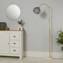 Naomi Floor Lamp - Grey 4 Naomi Floor Lamp - Grey -Homebase Sales Store 13525840 1645042090198247