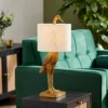 Crane Table Lamp - Gold & Oatmeal -Homebase Sales Store 13528282 8045009393217402