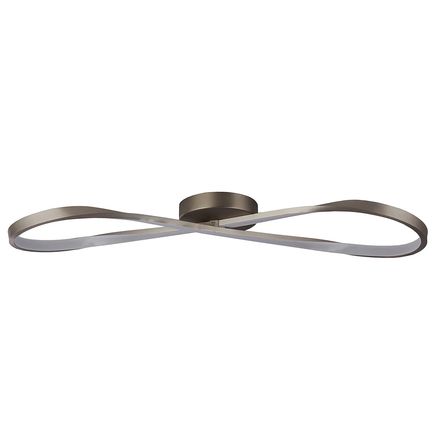Austin LED Flush Ceiling Light - Satin Nickel Austin LED Flush Ceiling Light - Satin Nickel -Homebase Sales Store 13528462 4634976242624137