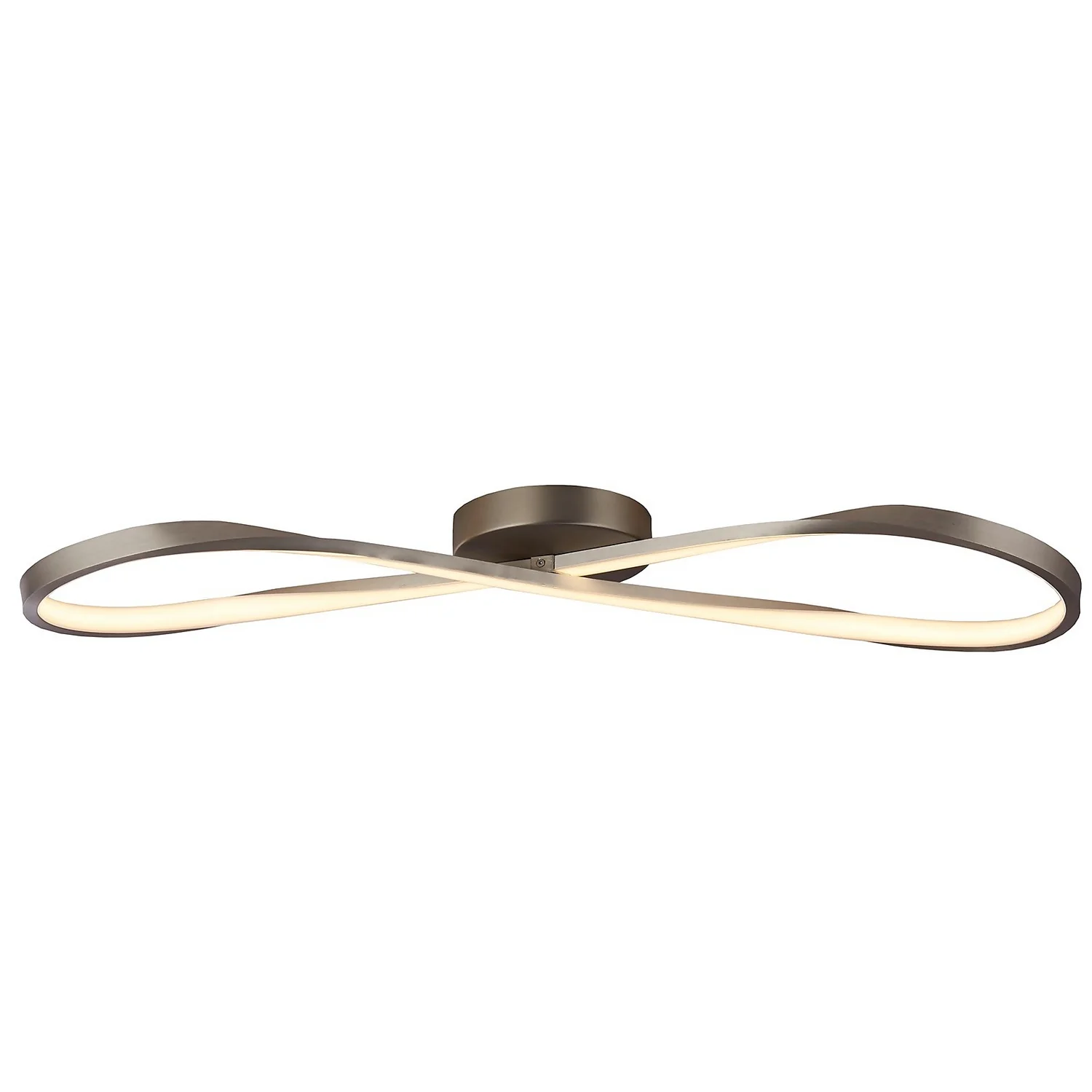 Austin LED Flush Ceiling Light - Satin Nickel Austin LED Flush Ceiling Light - Satin Nickel -Homebase Sales Store 13528462 7264976242584852